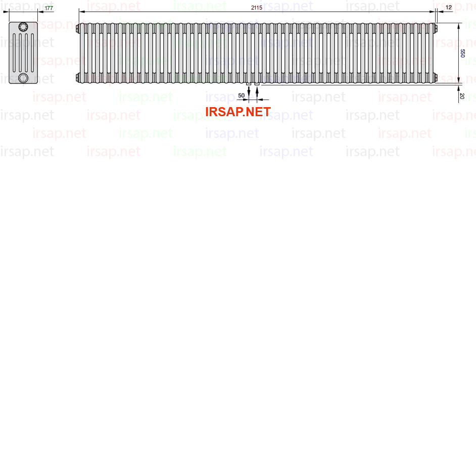 Радиатор IRSAP Tesi 50550/47 T50 CL 01